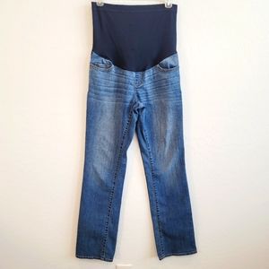 💕 Liz Lange Maternity Boot Cut Denim Jeans Women's Size 6 Maternity